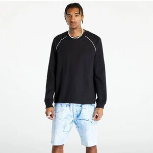 Adidas Originals Mens Blue Version SST Long Sleeve T-Shirt in Black/NWT